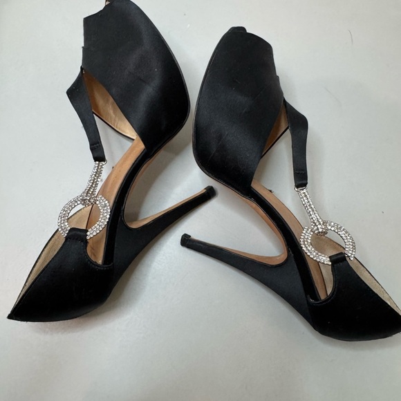 Giuseppe Zanotti Satin Crystal Embellished Heels - Size 8 | Elegant and Stunning - Picture 11 of 17